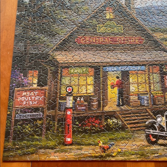 Spilsbury 500-Piece Puzzle - Laura’s General Store with Classic Yellow Car - Picture 6 of 10